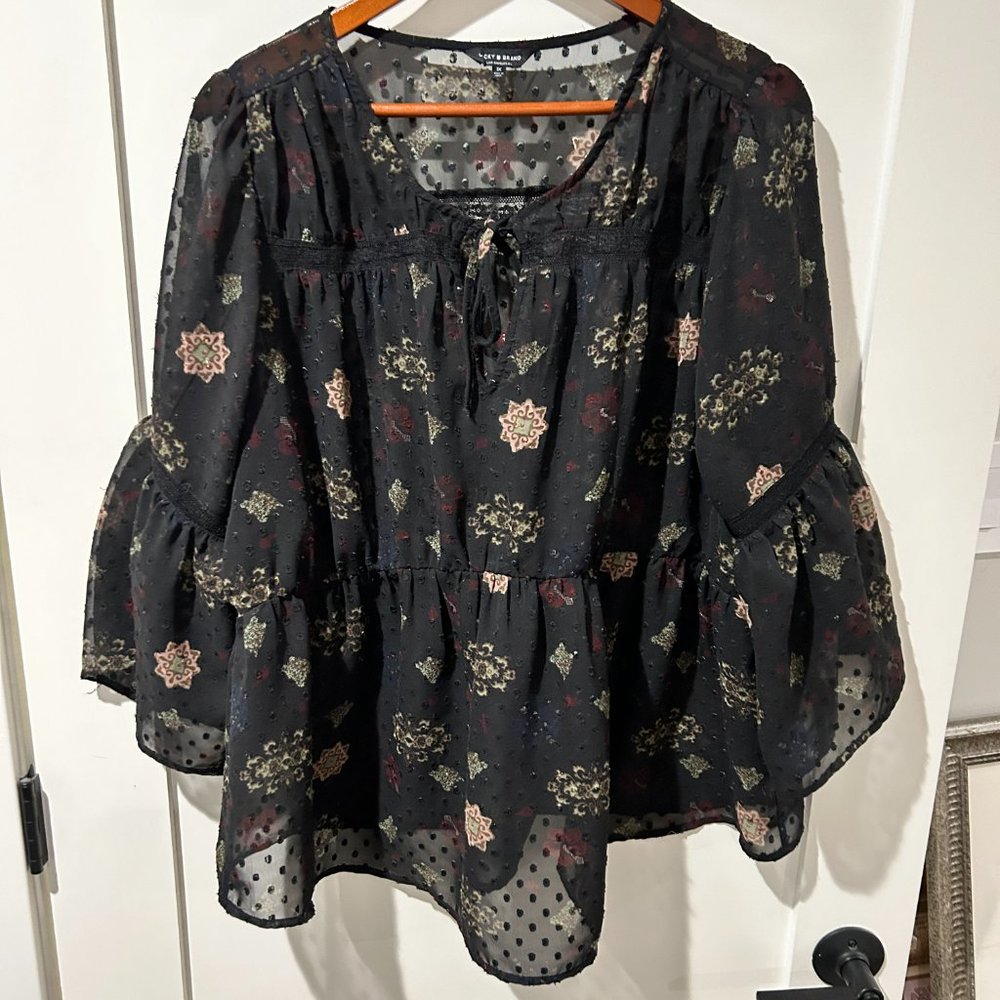 Lucky Brand Ladies Blouse Size 1X